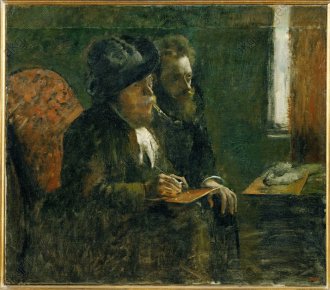 M.Desboutin u. L.Lepic / Gem.v.Degas - - Desboutin, Marcellin-Gilbert